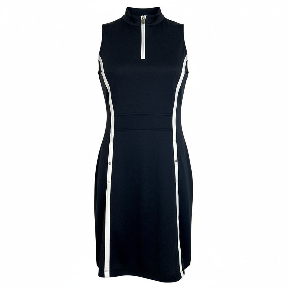 Tail Women's Size S Activewear Dress B/W Sleeveless Stretch Golf Pickleball